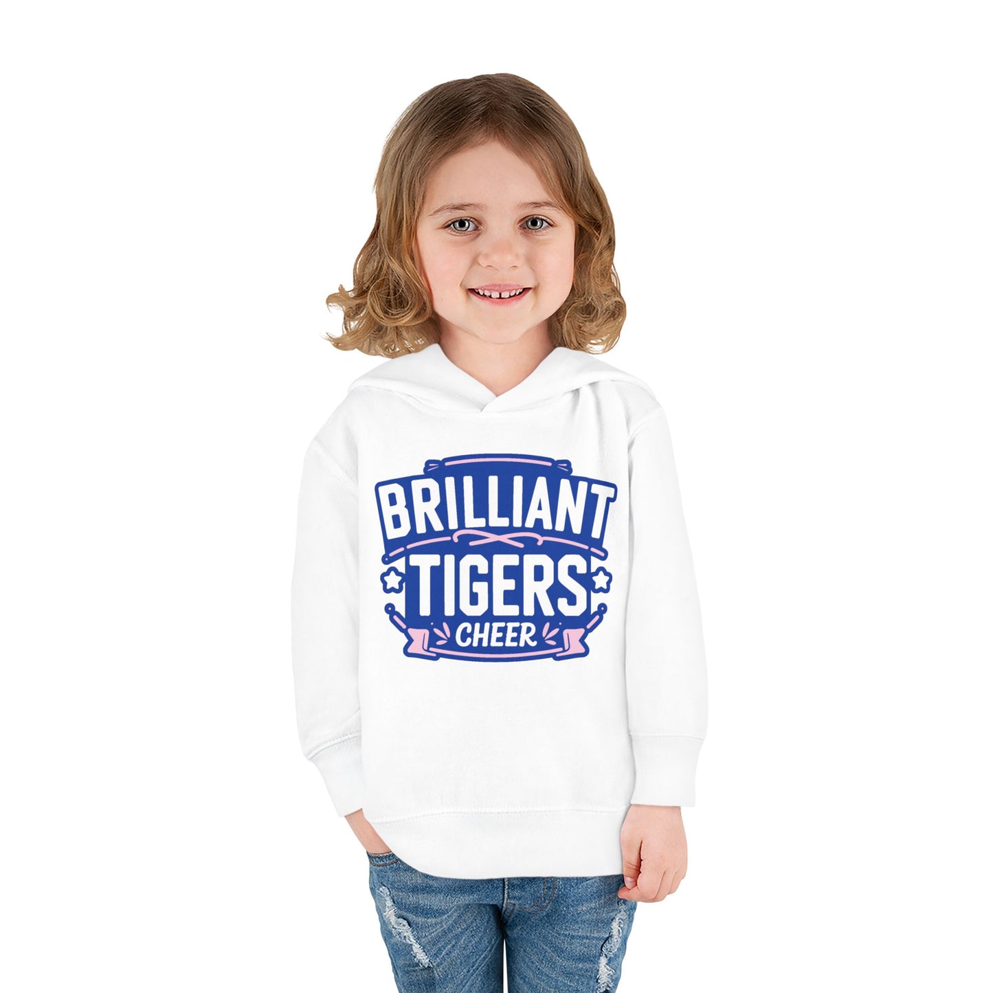 Toddler Hoodie Sweatshirt \ Brilliant Tigers Cheer \ BTC2