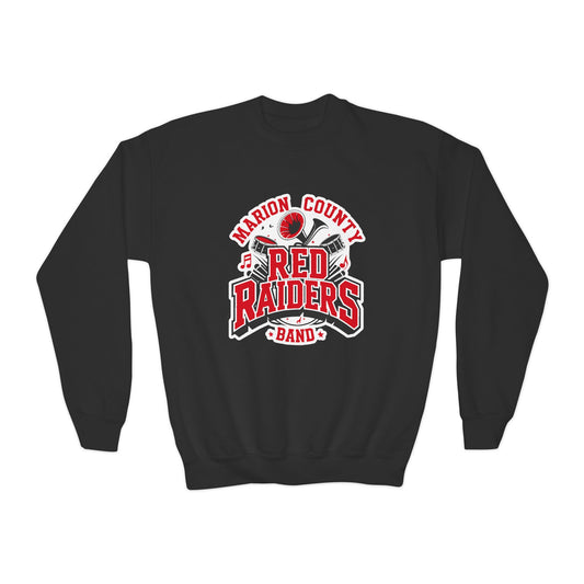 Youth Crewneck Sweatshirt \ Marion County Red Raiders Band \ MCB2