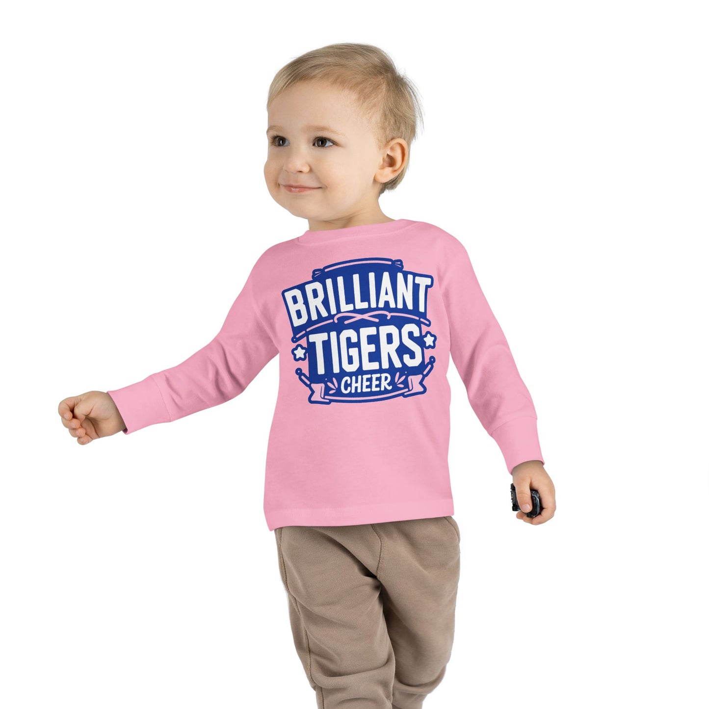 Toddler Long Sleeve Tee \ Brilliant Tigers Cheer \ BTC2