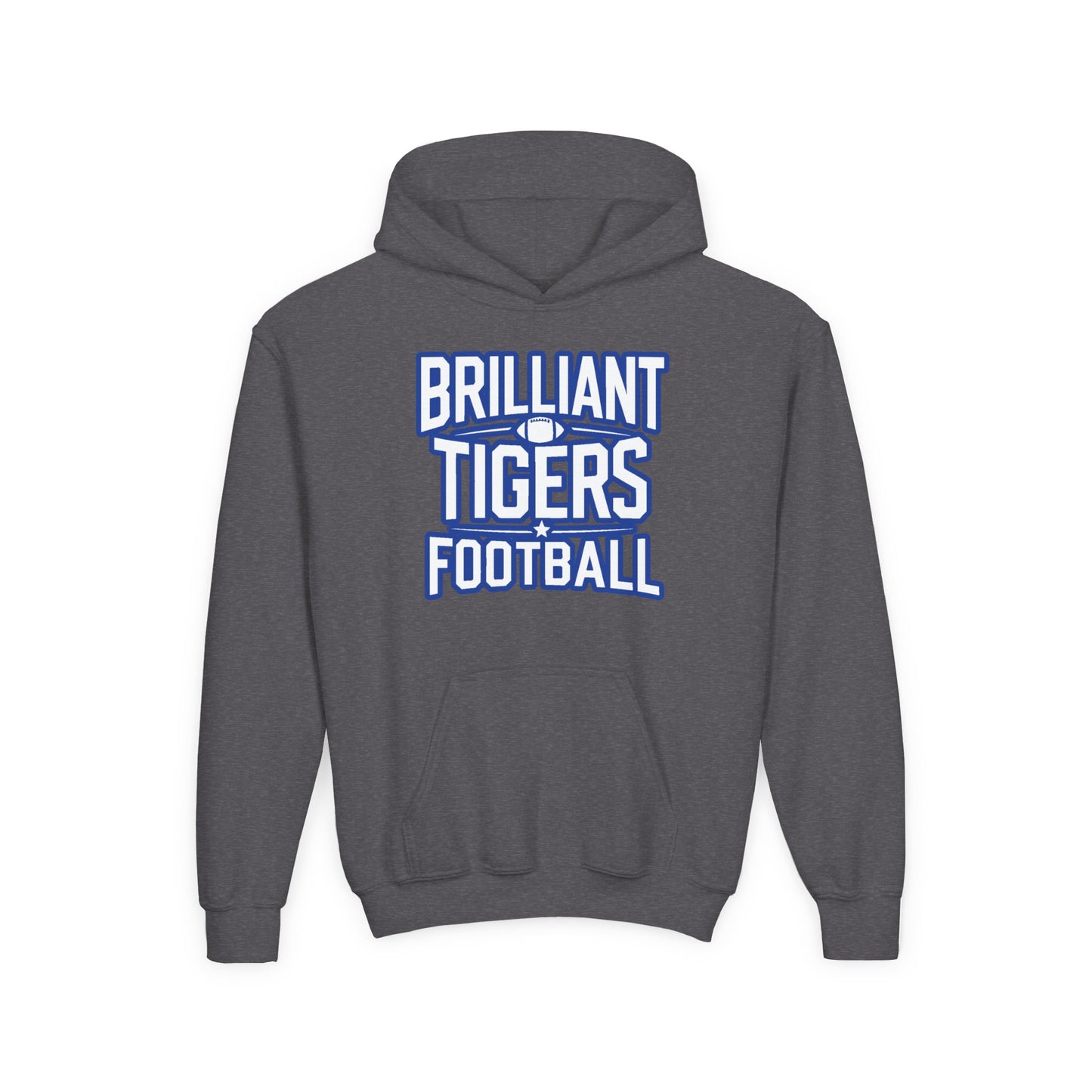 Youth Hoodie Sweatshirt \ Brilliant Tigers Football \ BTF1