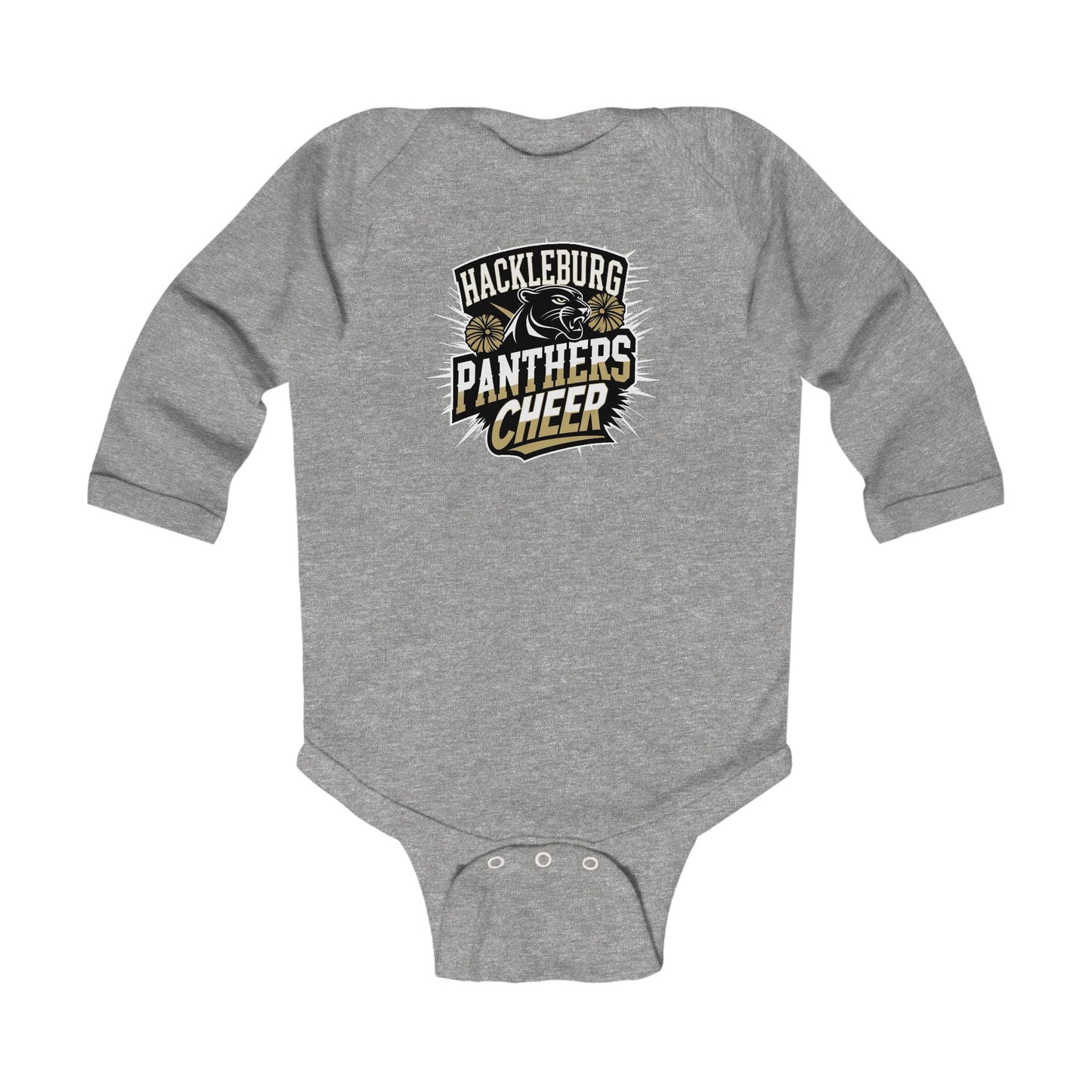 Long Sleeve Baby Bodysuit \ Hackleburg Panthers \ HPC1