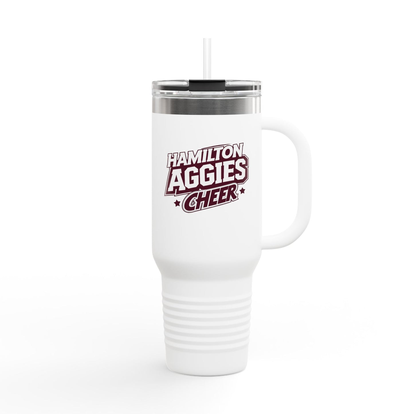 40oz Insulated Tumbler \ Hamilton Aggies Cheer \ Style 1