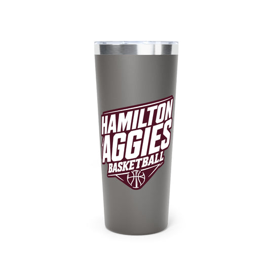 22oz Copper Insulated Tumbler \ Hamilton Aggies Basketball \ HABK2