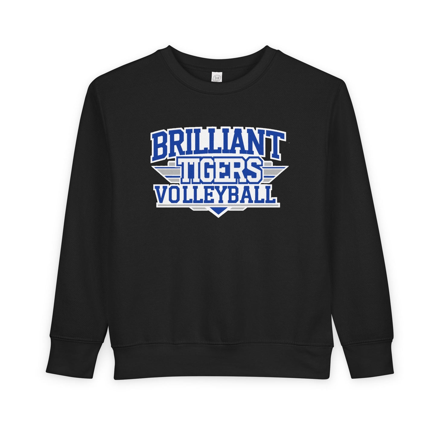 Toddler Crewneck Sweatshirt \ Brilliant Tigers Volleyball \ BTV2