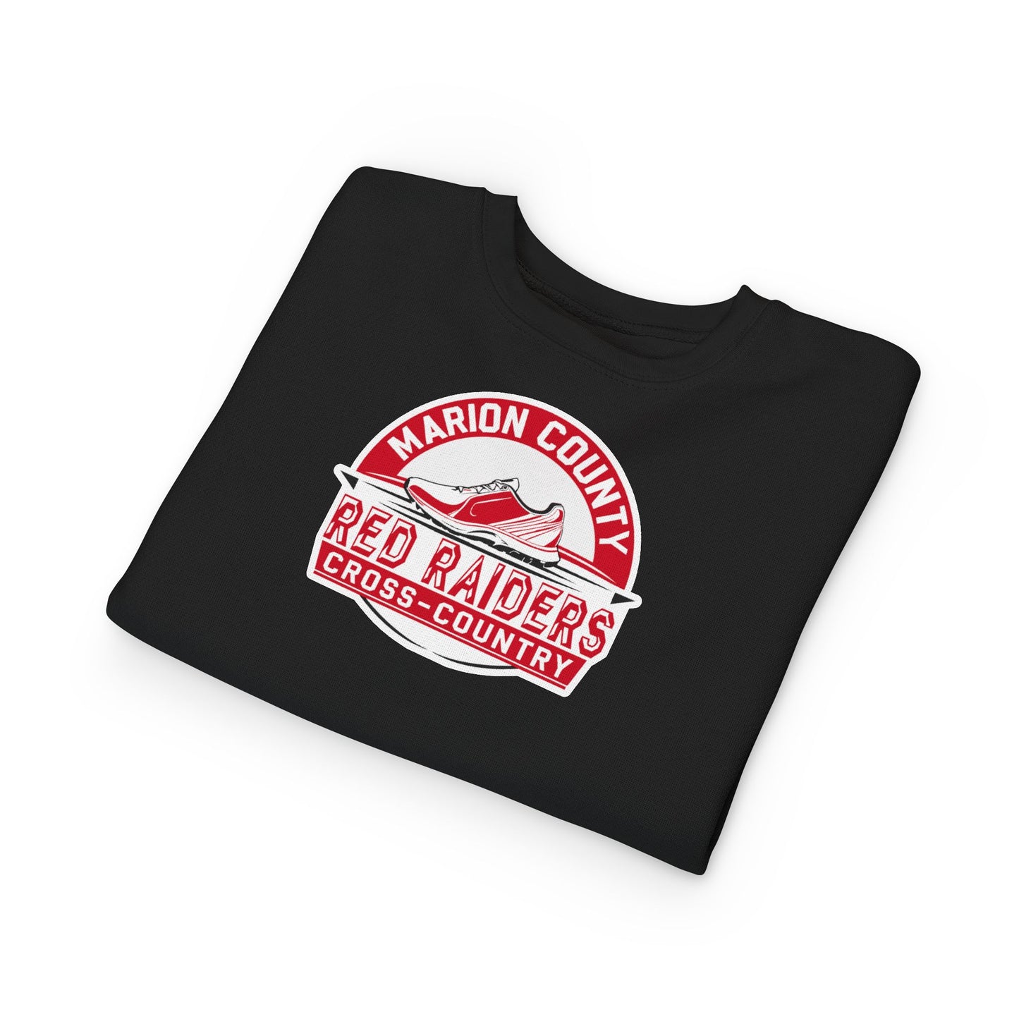 Toddler Crewneck Sweatshirt \ Marion County Red Raiders Cross-Country \ MCCC1
