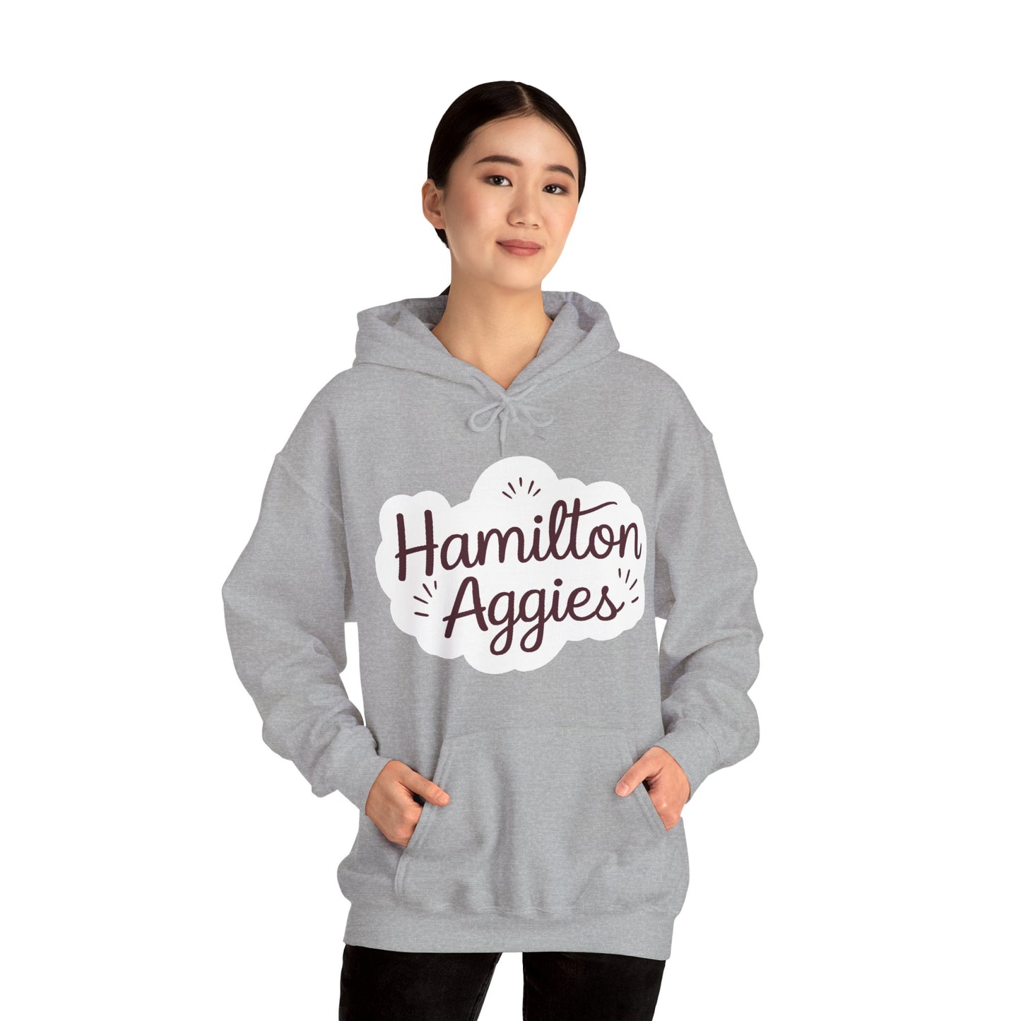 Adult Hoodie Sweatshirt \ Hamilton Aggies \ HAG1