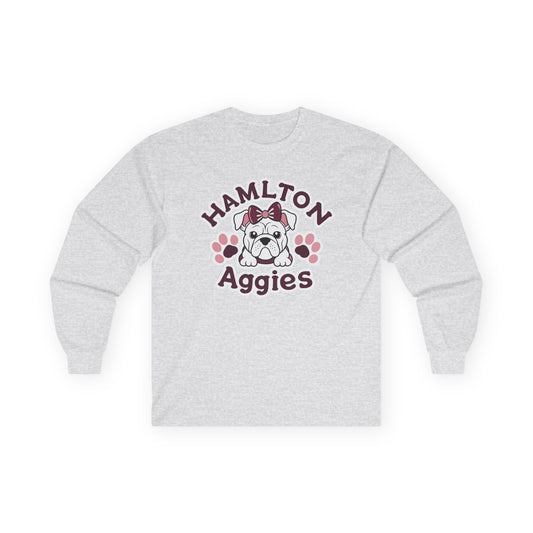 Adult Long Sleeve Tee \ Hamilton Aggies \ HAG3