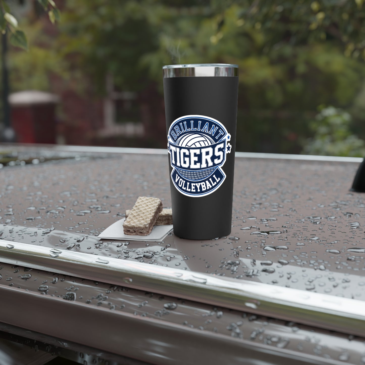 22oz Copper Insulated Tumbler \ Brilliant Tigers Volleyball \ BTV1