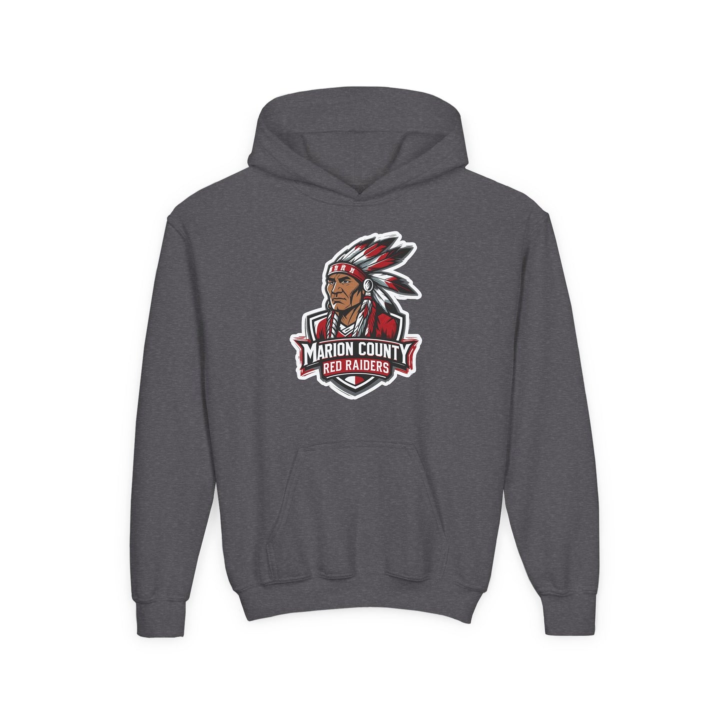 Youth Hoodie Sweatshirt \ Marion County Red Raiders \ MC2