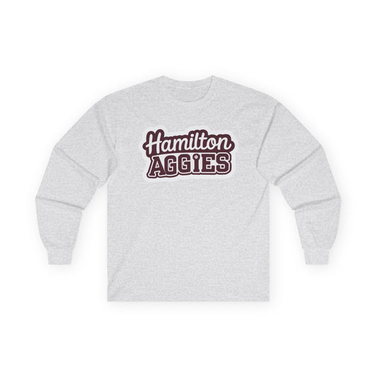 Adult Long Sleeve Tee \ Hamilton Aggies \ HAG2