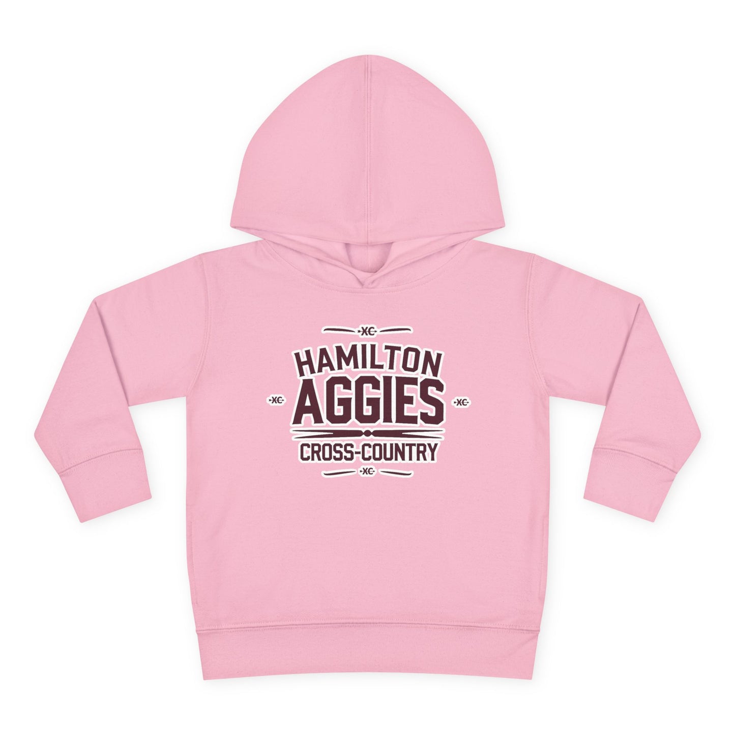 Toddler Hoodie Sweatshirt \ Hamilton Aggies Cross-Country \ HCC1