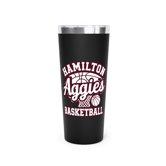 22oz Copper Insulated Tumbler \ Hamilton Aggies Basketball \ HABBG1