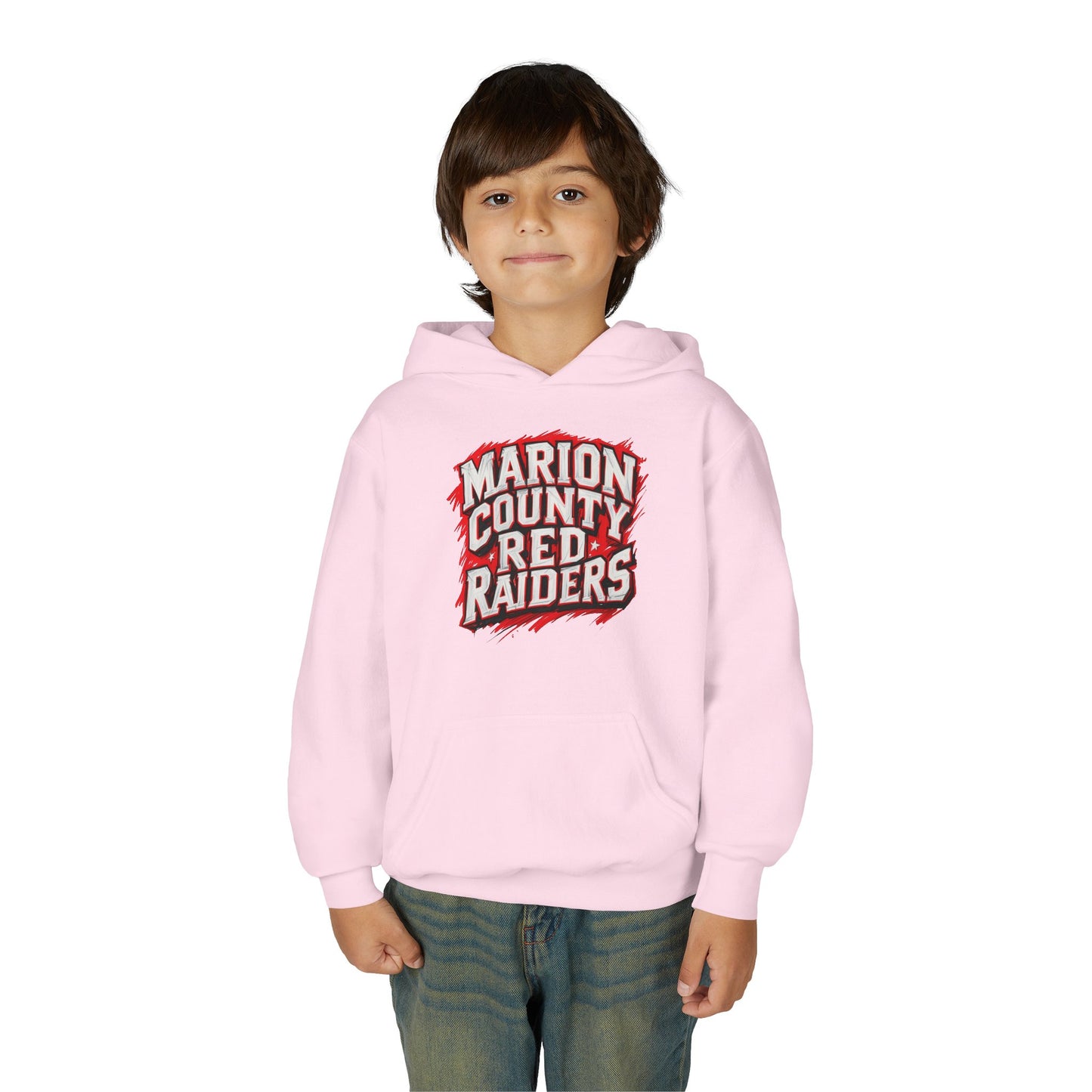 Youth Hoodie Sweatshirt \ Marion County Red Raiders \ MC1