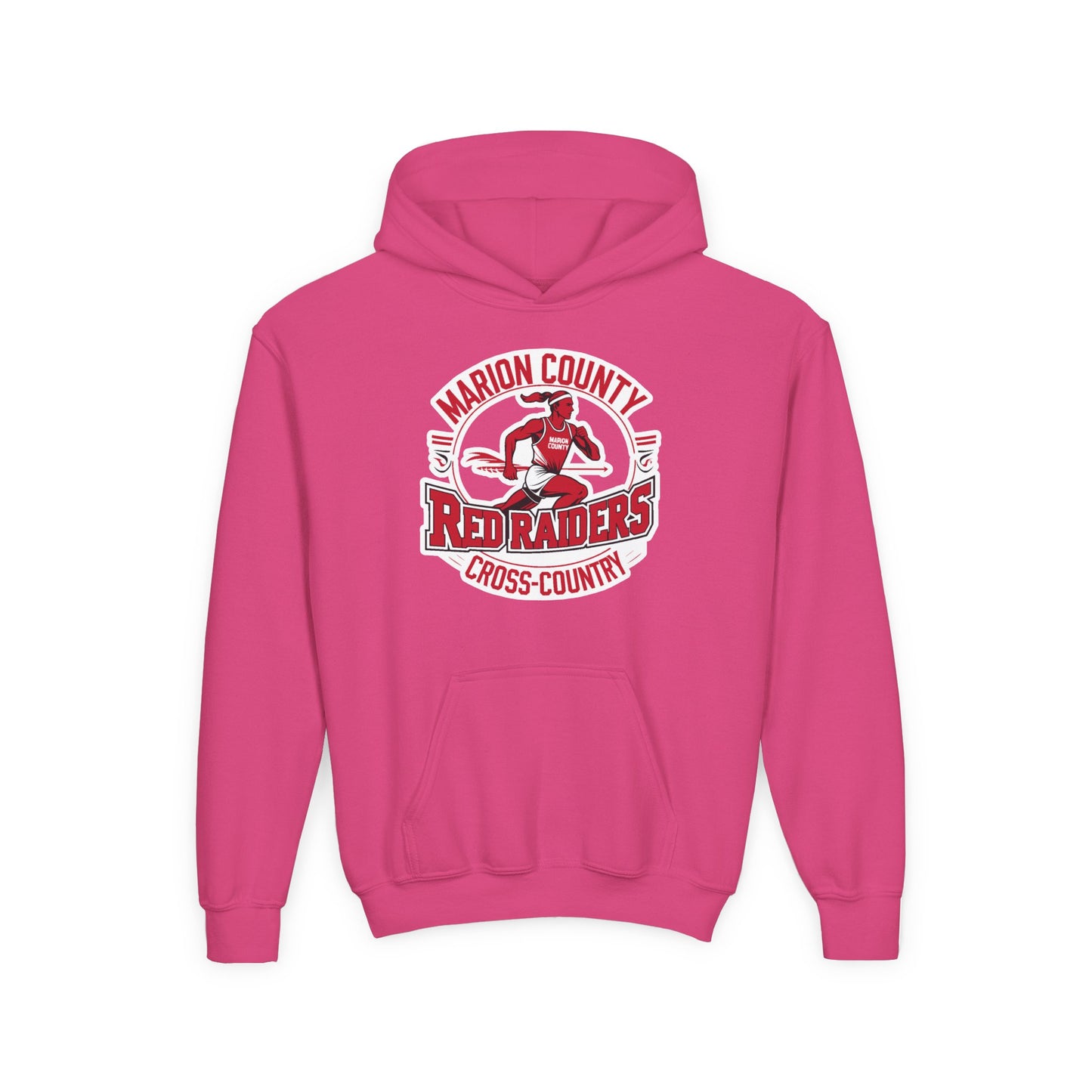Youth Hoodie Sweatshirt \ Marion County Red Raiders Cross-Country \ MCCC2