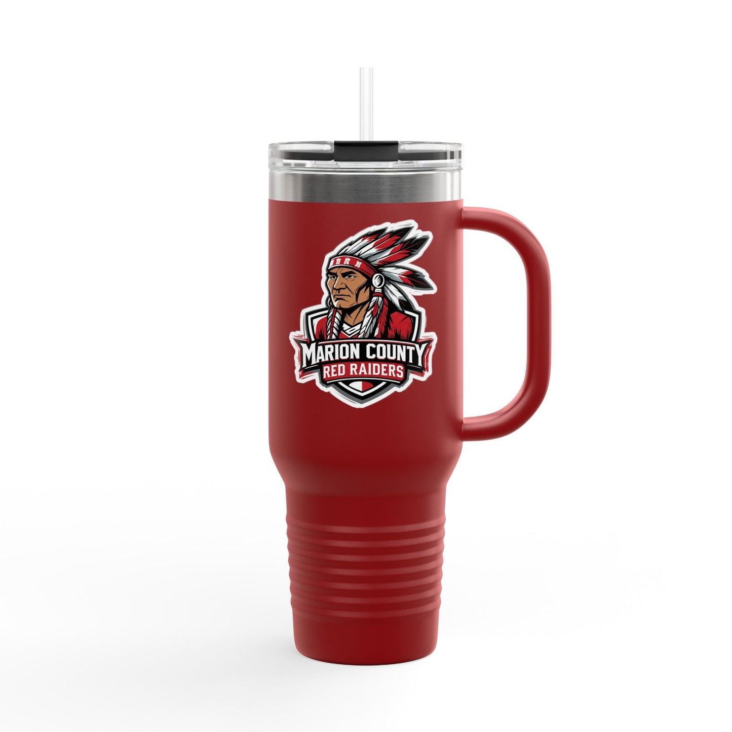 40oz Insulated Tumbler \ Marion County Red Raiders \ MC2