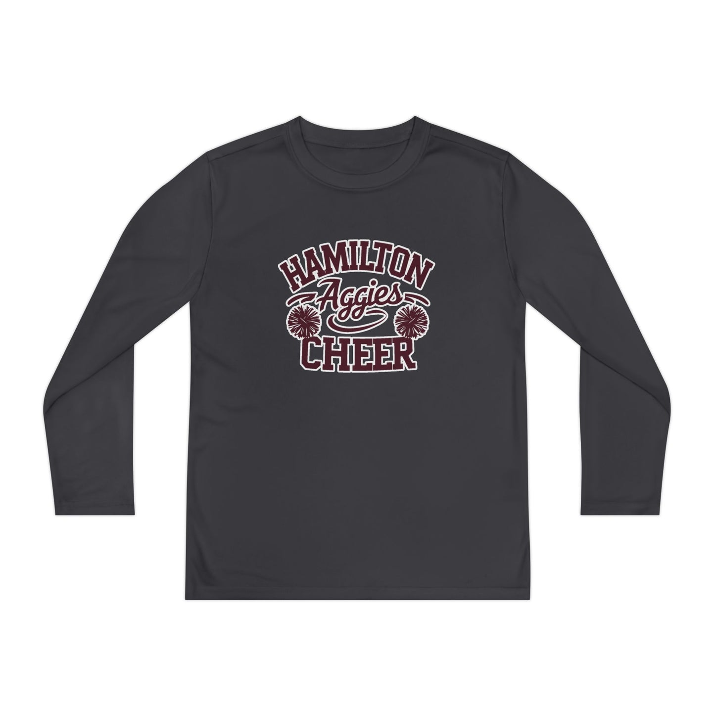 Youth Long Sleeve Tee \ Hamilton Aggies Cheer \ Style HAC2