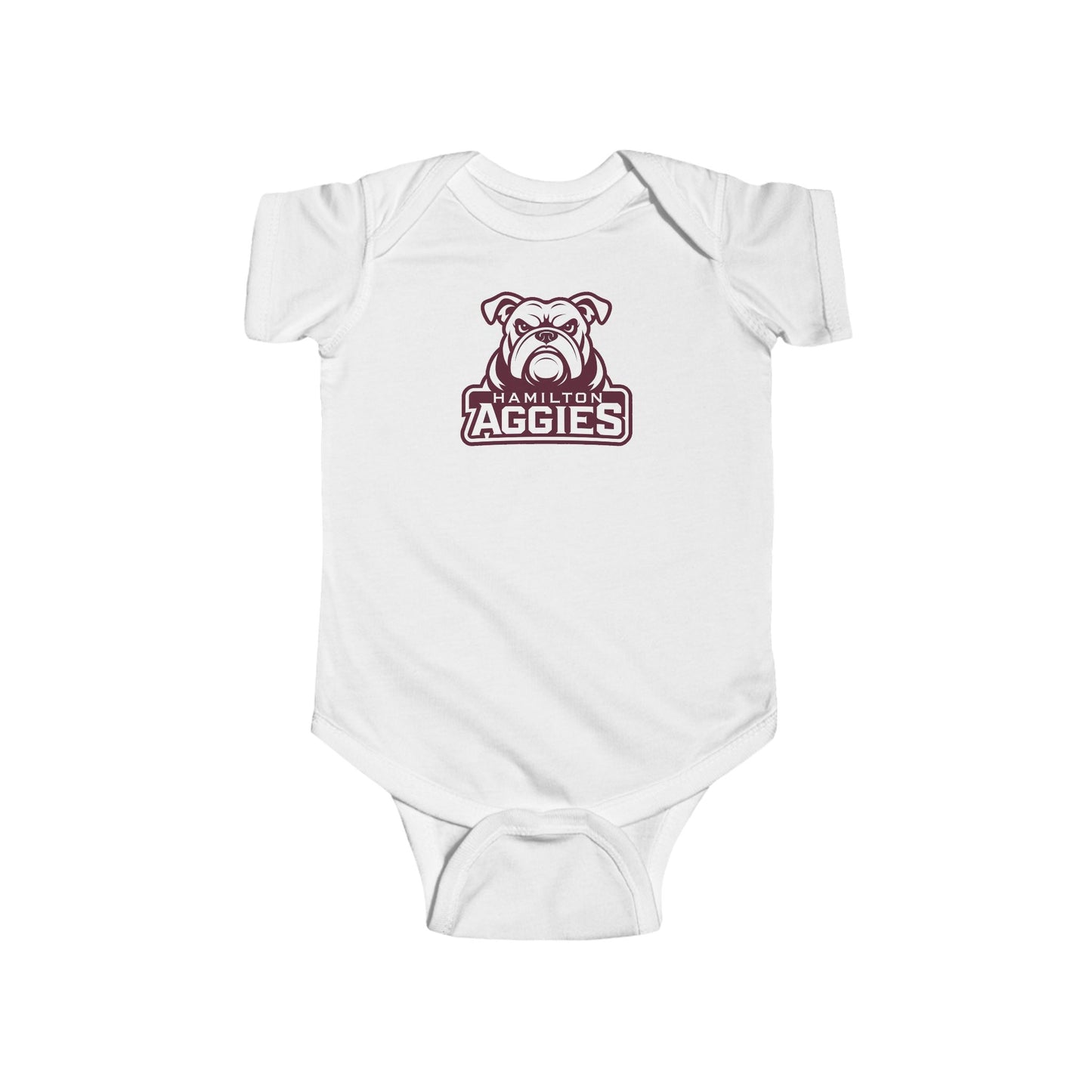 Short Sleeve Baby Bodysuit \ Hamilton Aggies \ HA4
