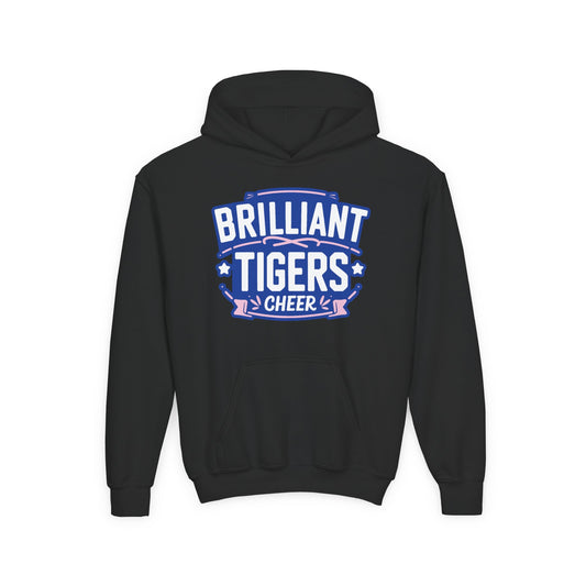 Youth Hoodie Sweatshirt \ Brilliant Tigers Cheer \ BTC2