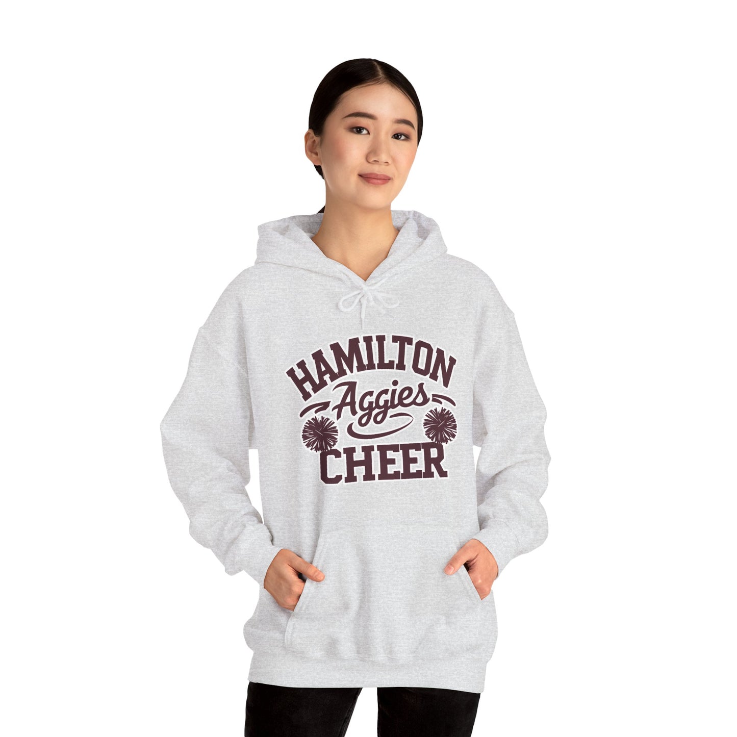 Adult Hoodie Sweatshirt \ Hamilton Aggies Cheer \ HAC2