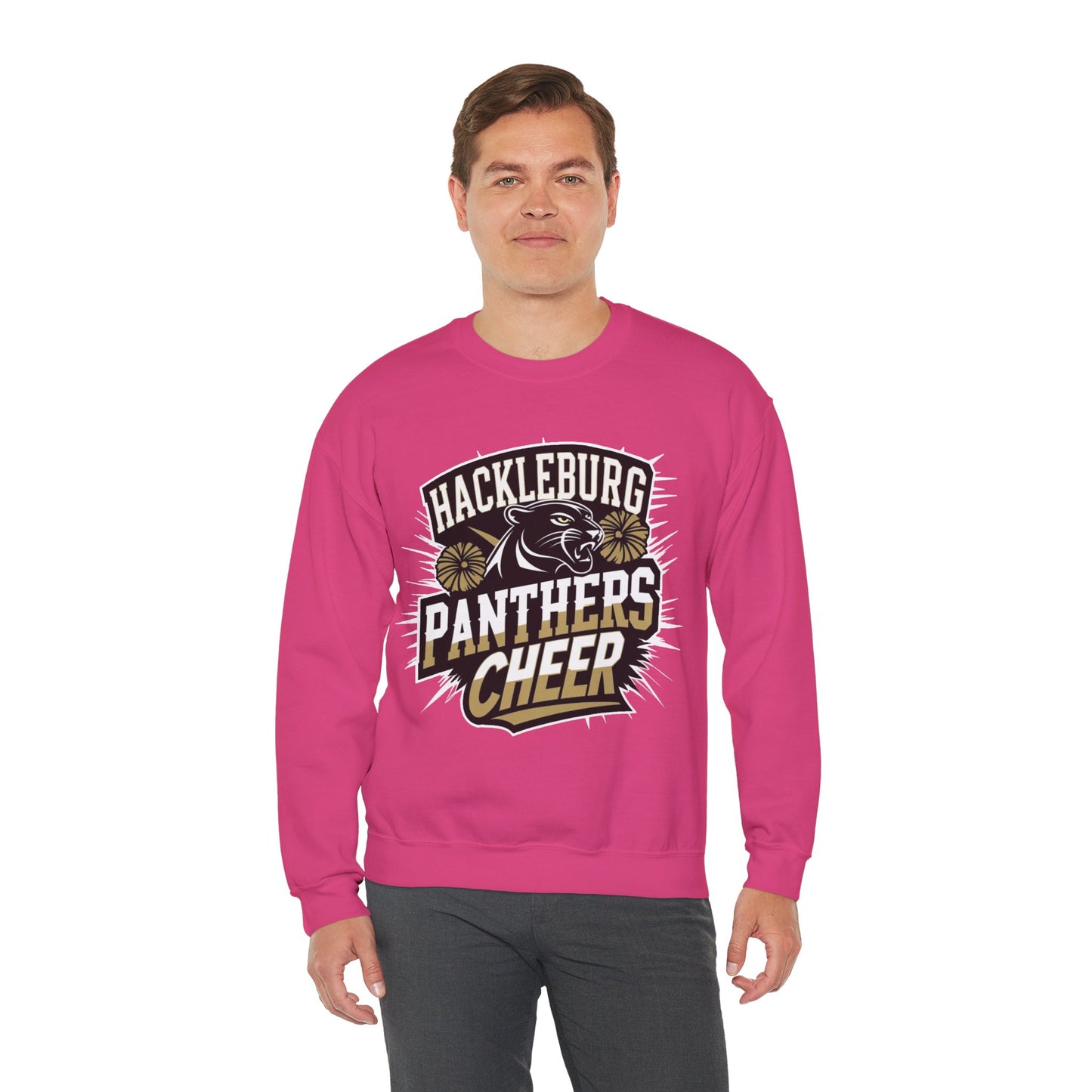 Adult Crewneck Sweatshirt \ Hackleburg Panthers Cheer \ HPC1