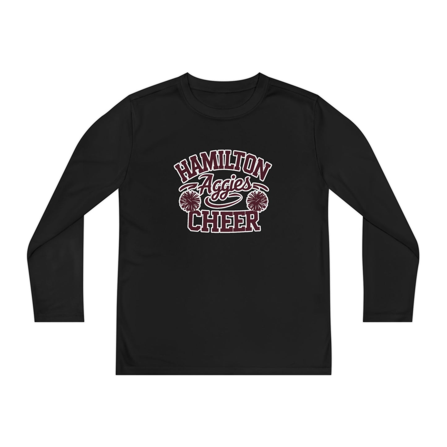 Youth Long Sleeve Tee \ Hamilton Aggies Cheer \ Style HAC2