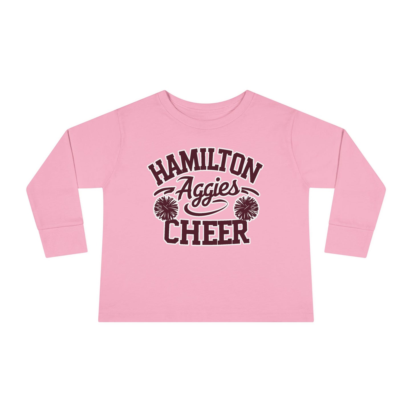Toddler Long Sleeve Tee \ Hamilton Aggies Cheer \ Style HAC2