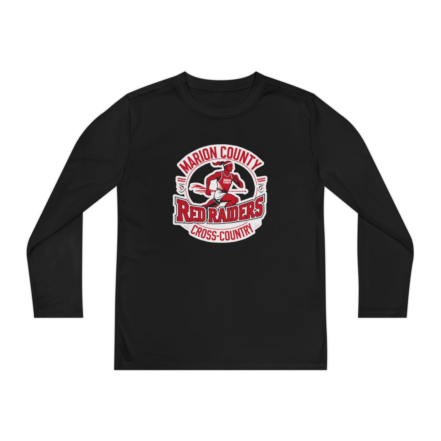 Youth Long Sleeve Tee \ Marion County Red Raiders Cross-Country \ MCCC2