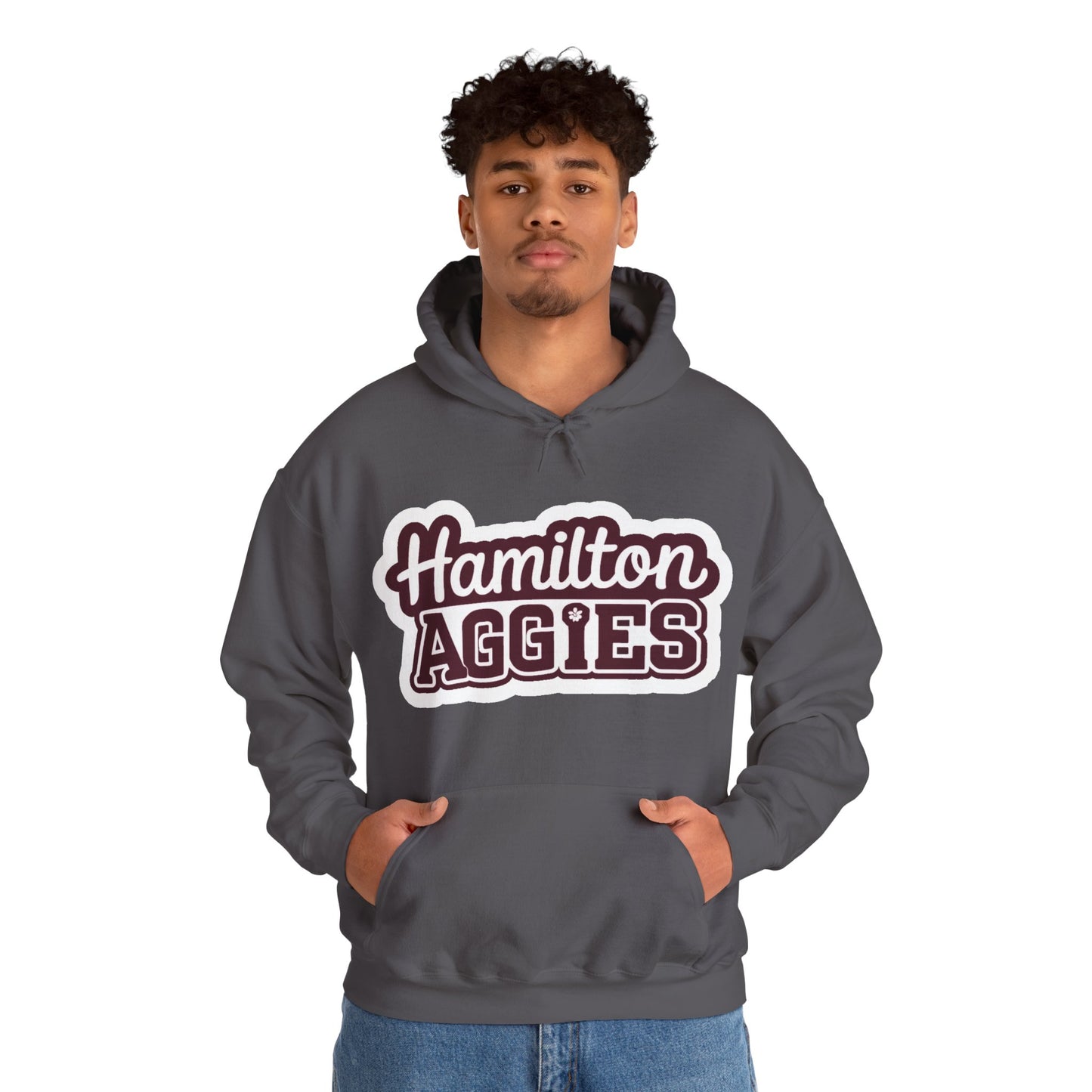 Adult Hoodie Sweatshirt \ Hamilton Aggies \ HAG2