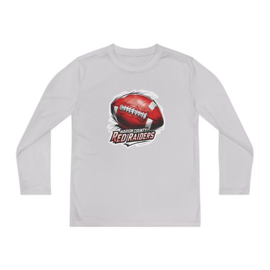 Youth Long Sleeve Tee \ Marion County Red Raiders Football \ MCF1
