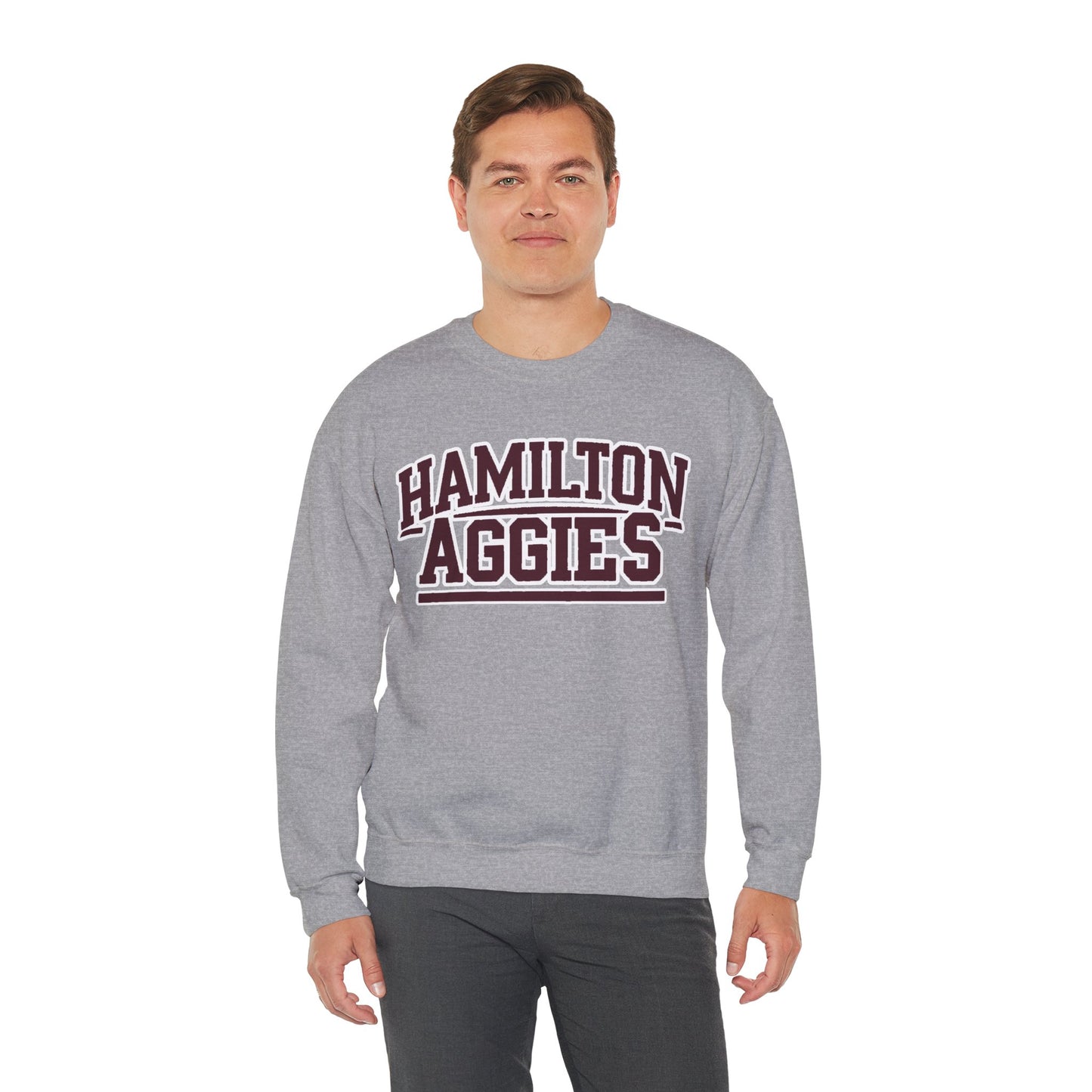 Adult Crewneck Sweatshirt \ Hamilton Aggies \ HA2