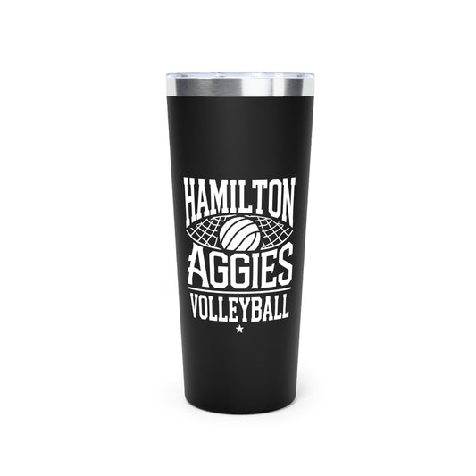 22oz Copper Insulated Tumbler \ Hamilton Aggies Volleyball \ HAV2