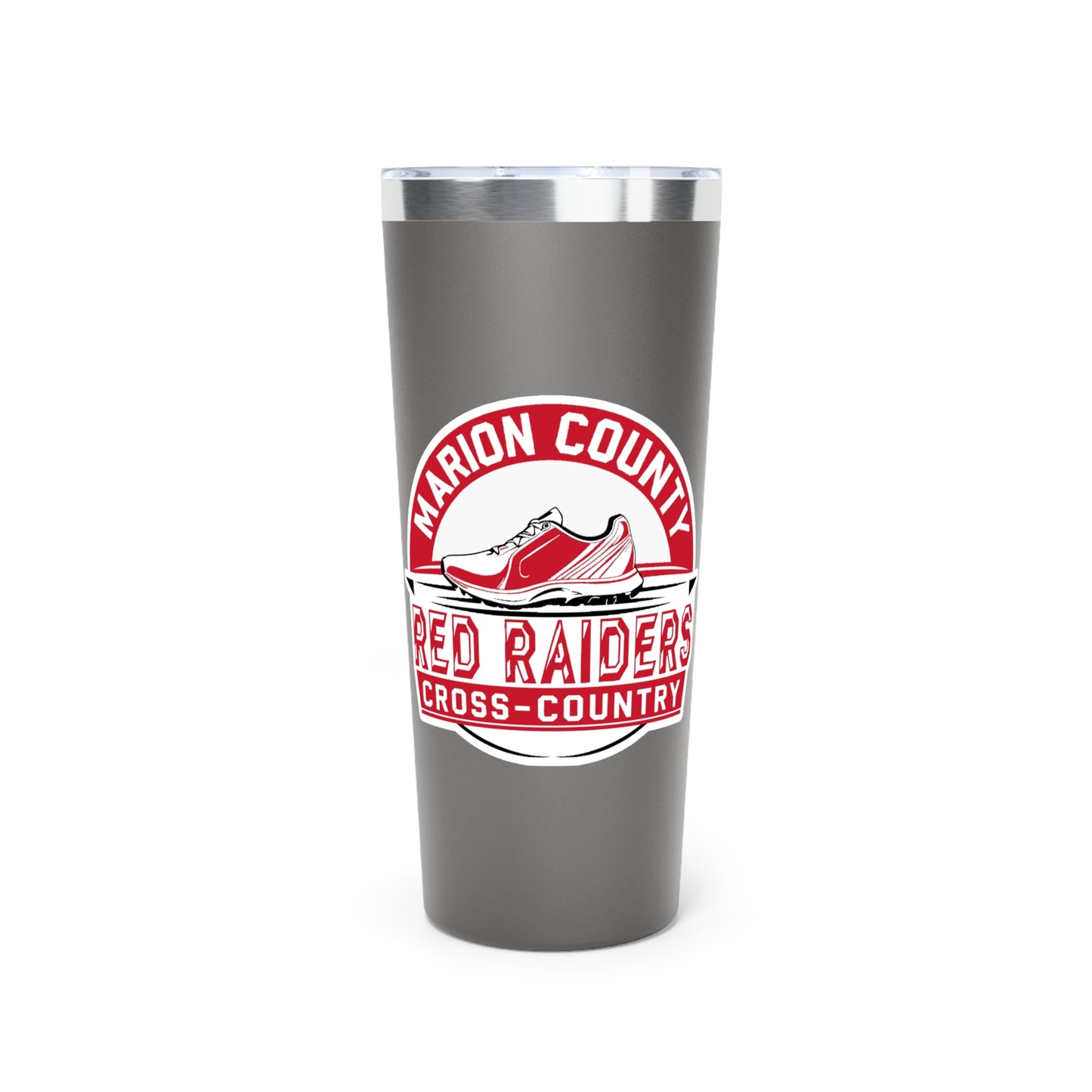 22oz Copper Insulated Tumbler \ Marion County Red Raiders Cross-Country \ MCCC1