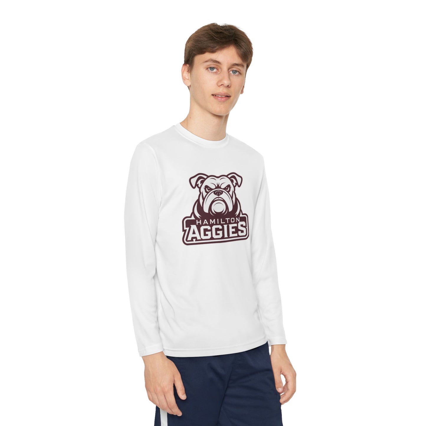 Youth Long Sleeve Tee \ Hamilton Aggies \ HA4