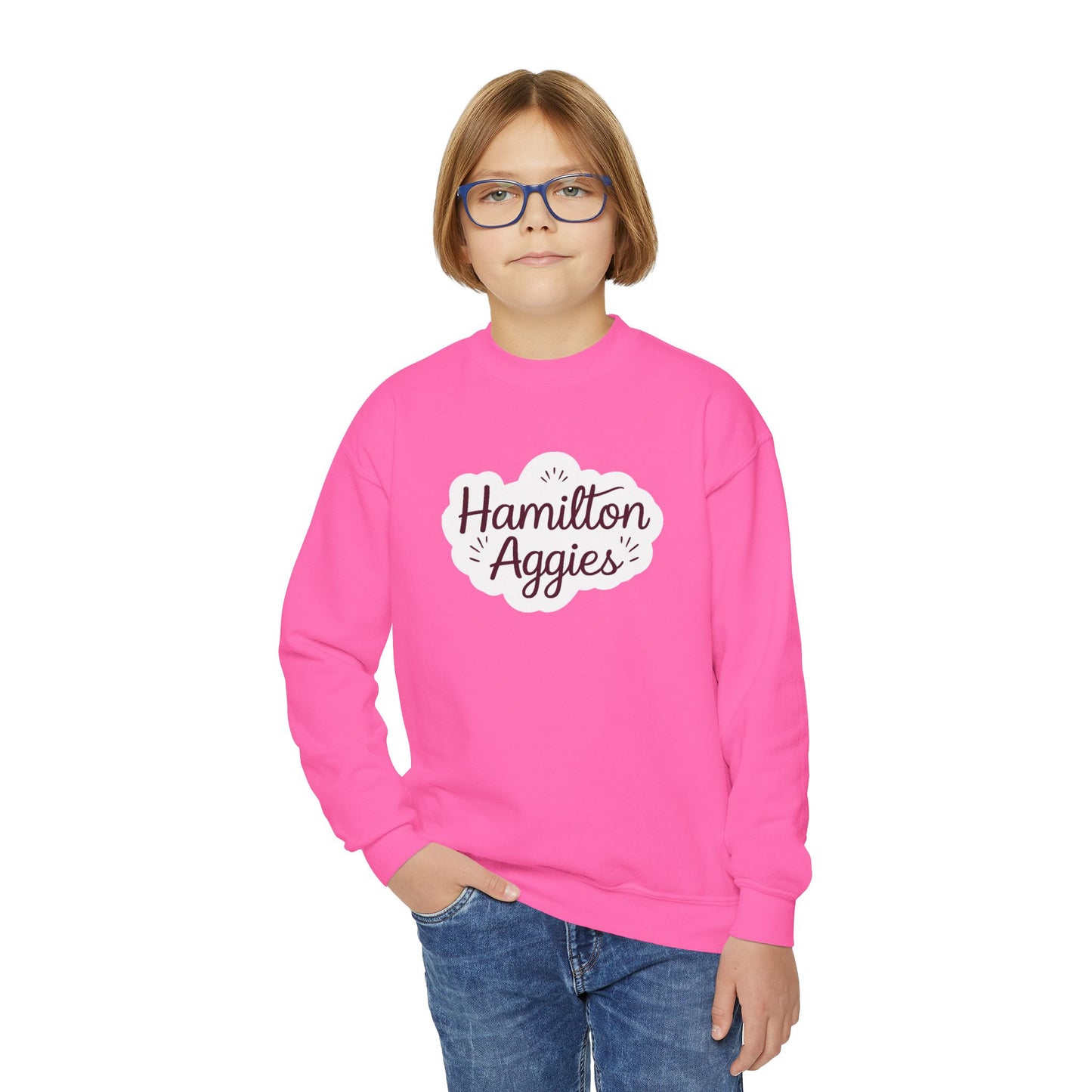 Youth Crewneck Sweatshirt \ Hamilton Aggies \ HAG1