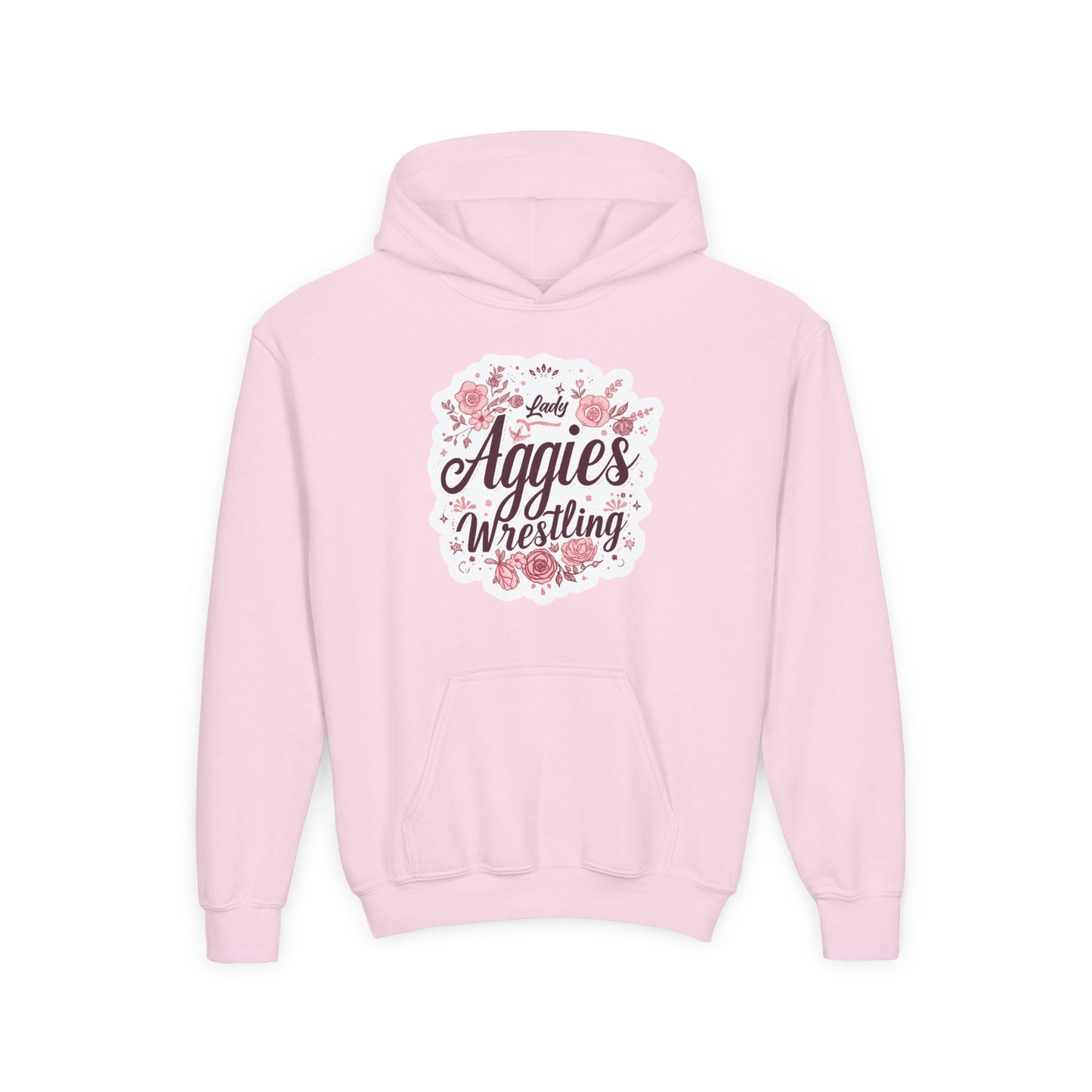 Youth Hoodie Sweatshirt \ Hamilton Aggies Wrestling \ HAWG1