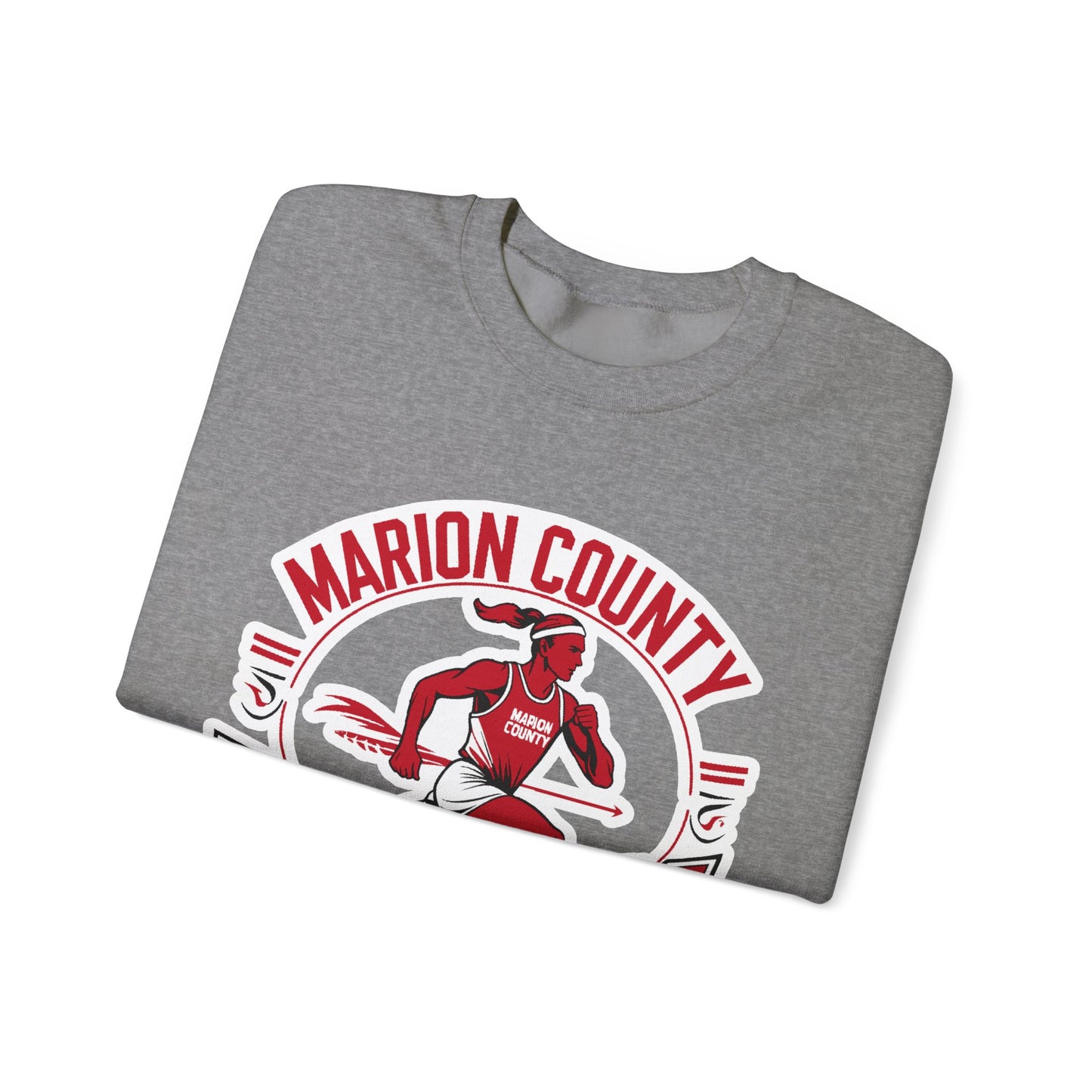 Adult Crewneck Sweatshirt \ Marion County Red Raiders Cross-Country \ MCCC2