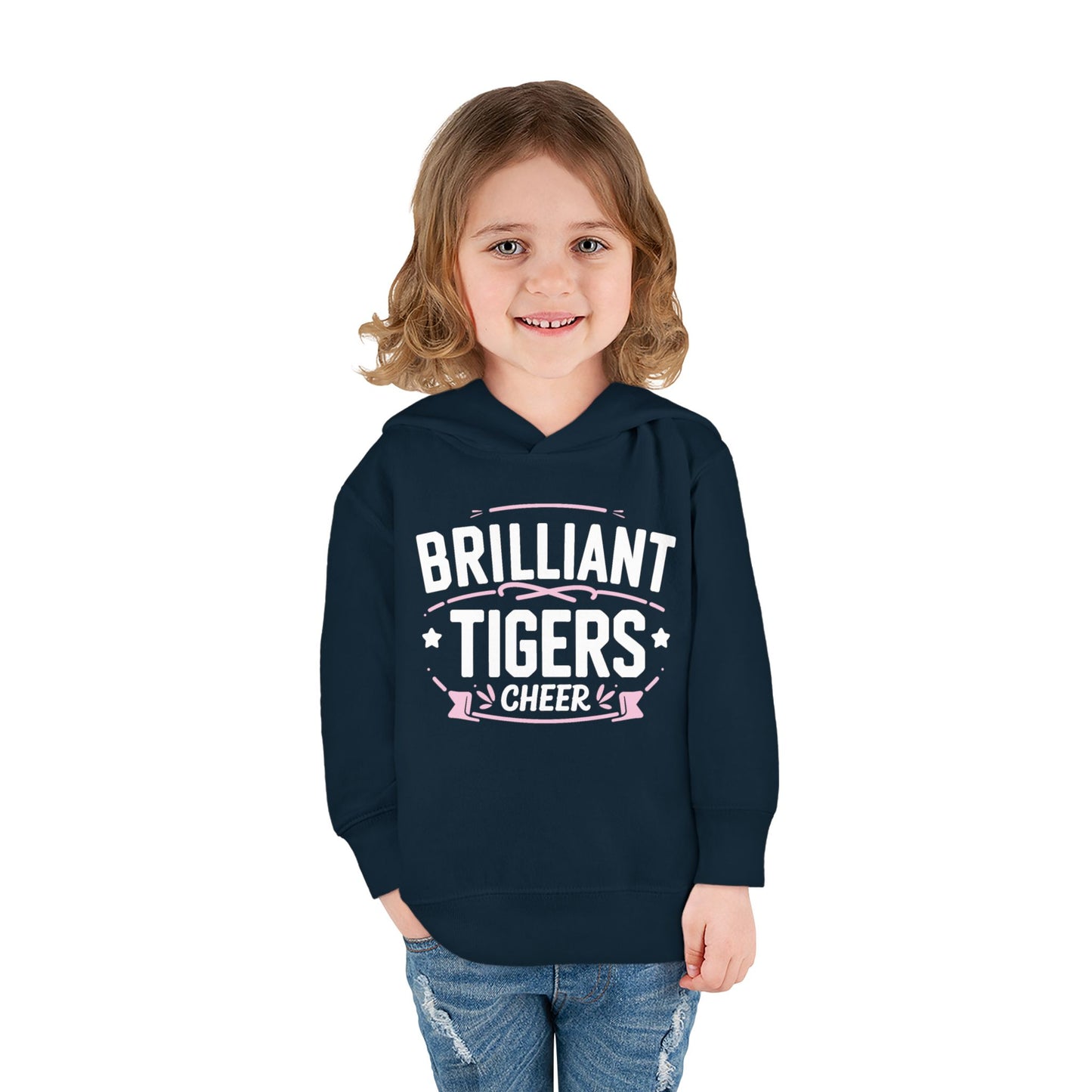 Toddler Hoodie Sweatshirt \ Brilliant Tigers Cheer \ BTC2