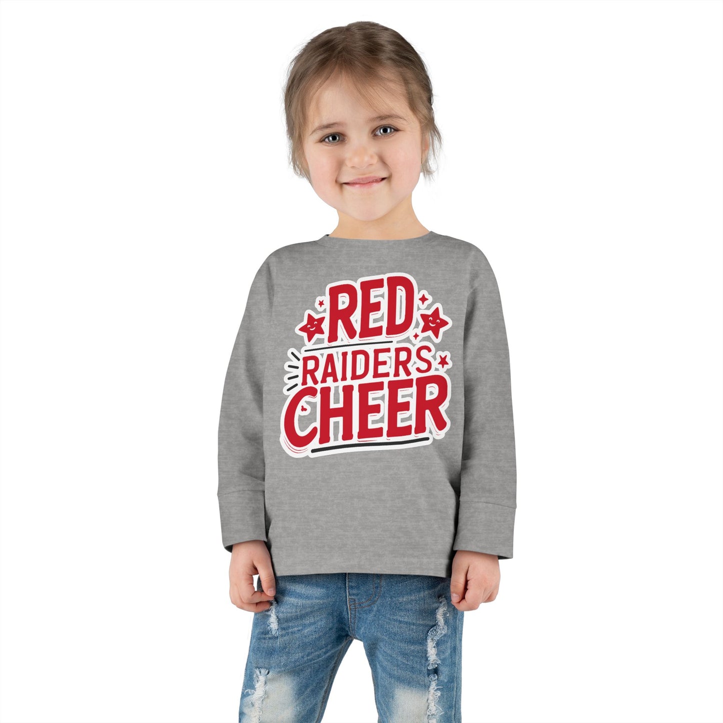 Toddler Long Sleeve Shirt \ Marion County Red Raiders Cheer \ MCC2