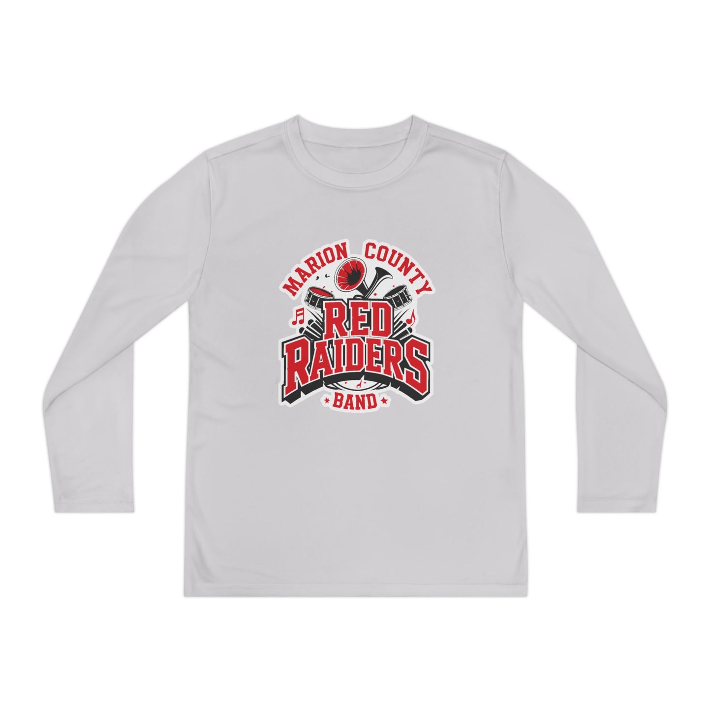 Youth Long Sleeve Shirt \ Marion County Red Raiders Band \ MCB2