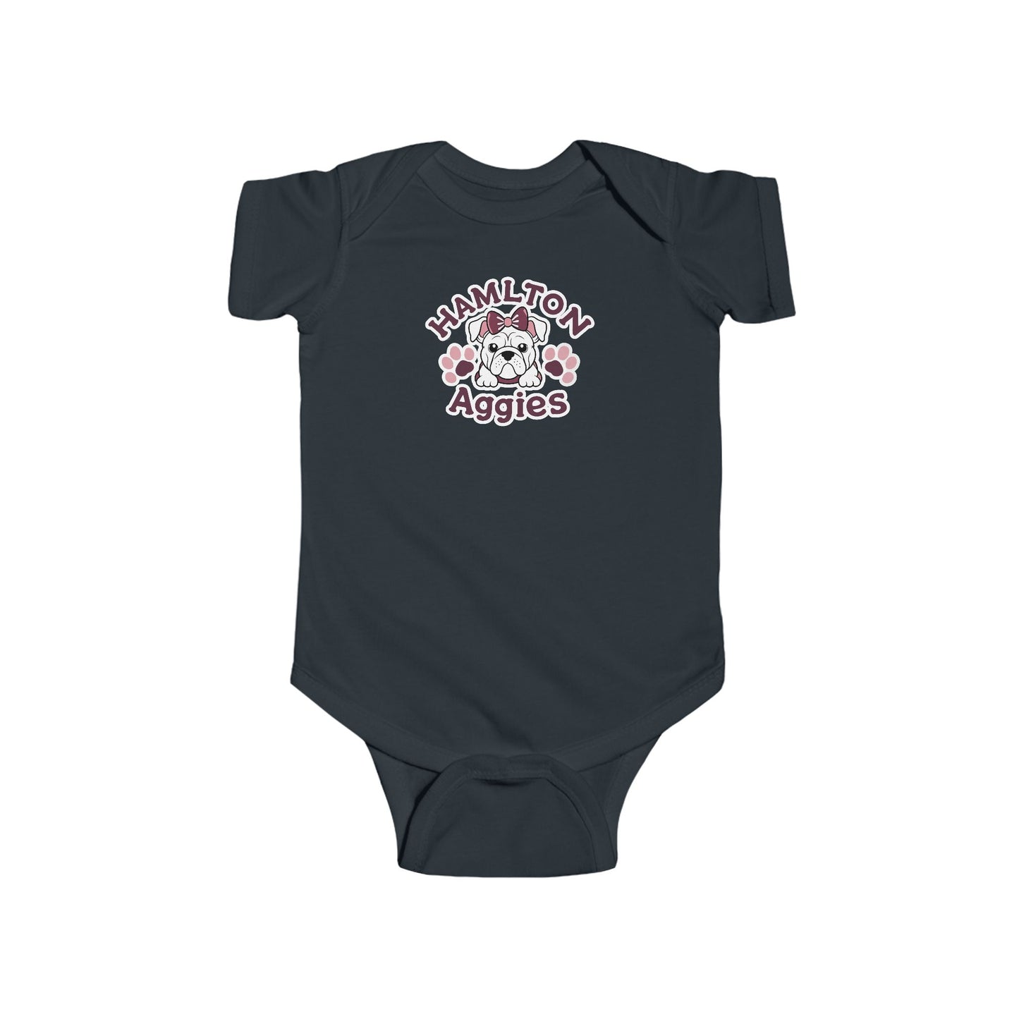 Short Sleeve Baby Bodysuit \ Hamilton Aggies \ HAG3