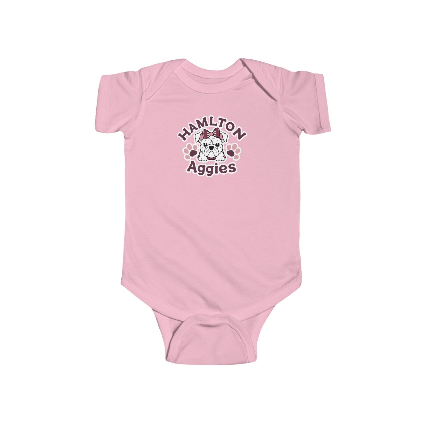 Short Sleeve Baby Bodysuit \ Hamilton Aggies \ HAG3