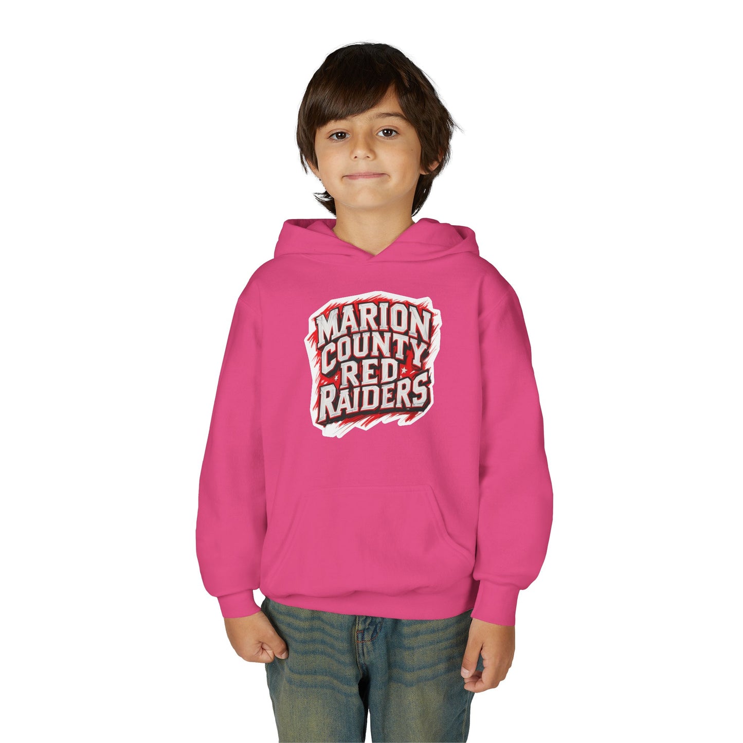 Youth Hoodie Sweatshirt \ Marion County Red Raiders \ MC1
