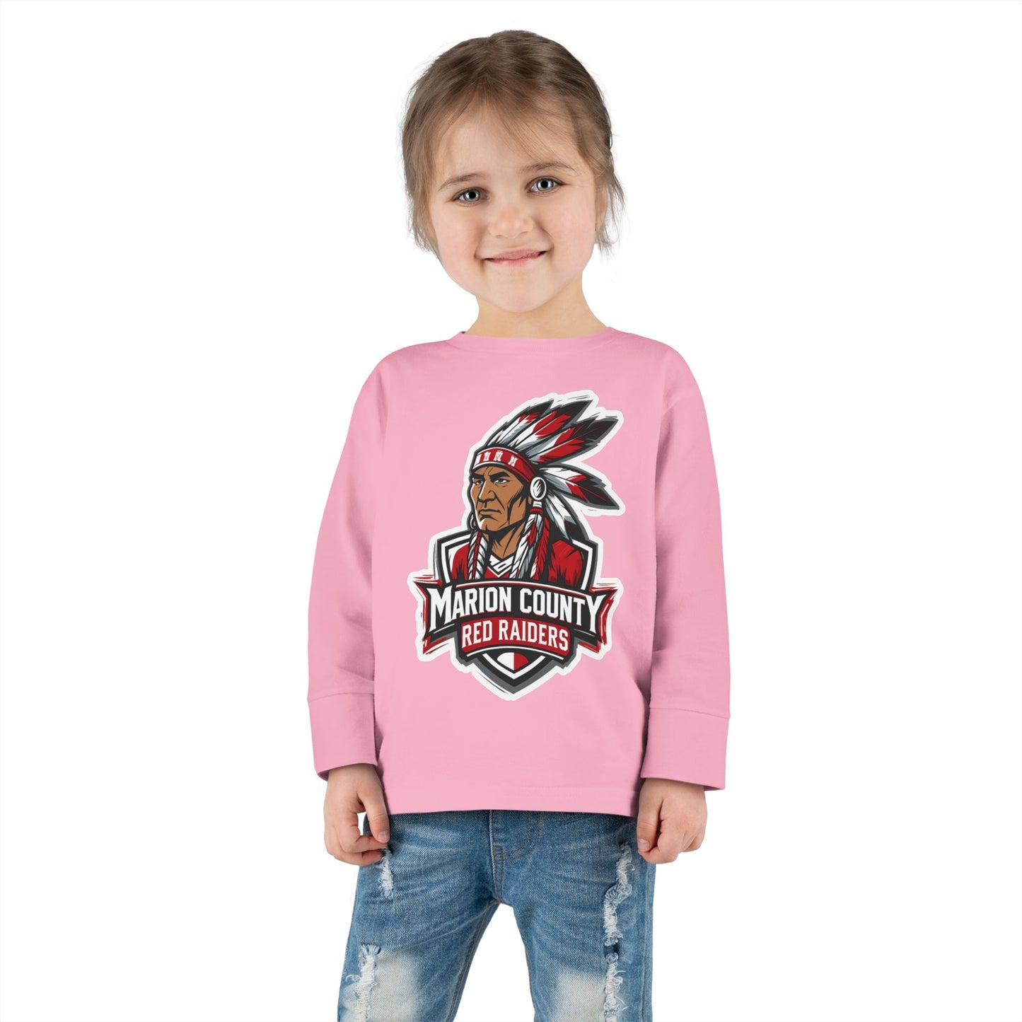 Toddler Long Sleeve Tee \ Marion County Red Raiders \ MC2