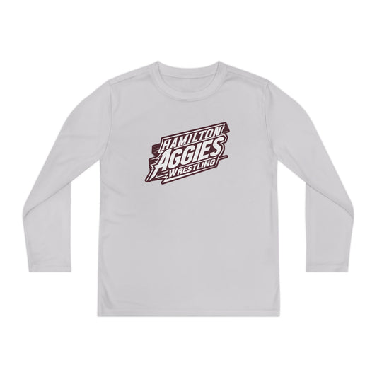 Youth Long Sleeve Tee \ Hamilton Aggies Wrestling \ HAW1