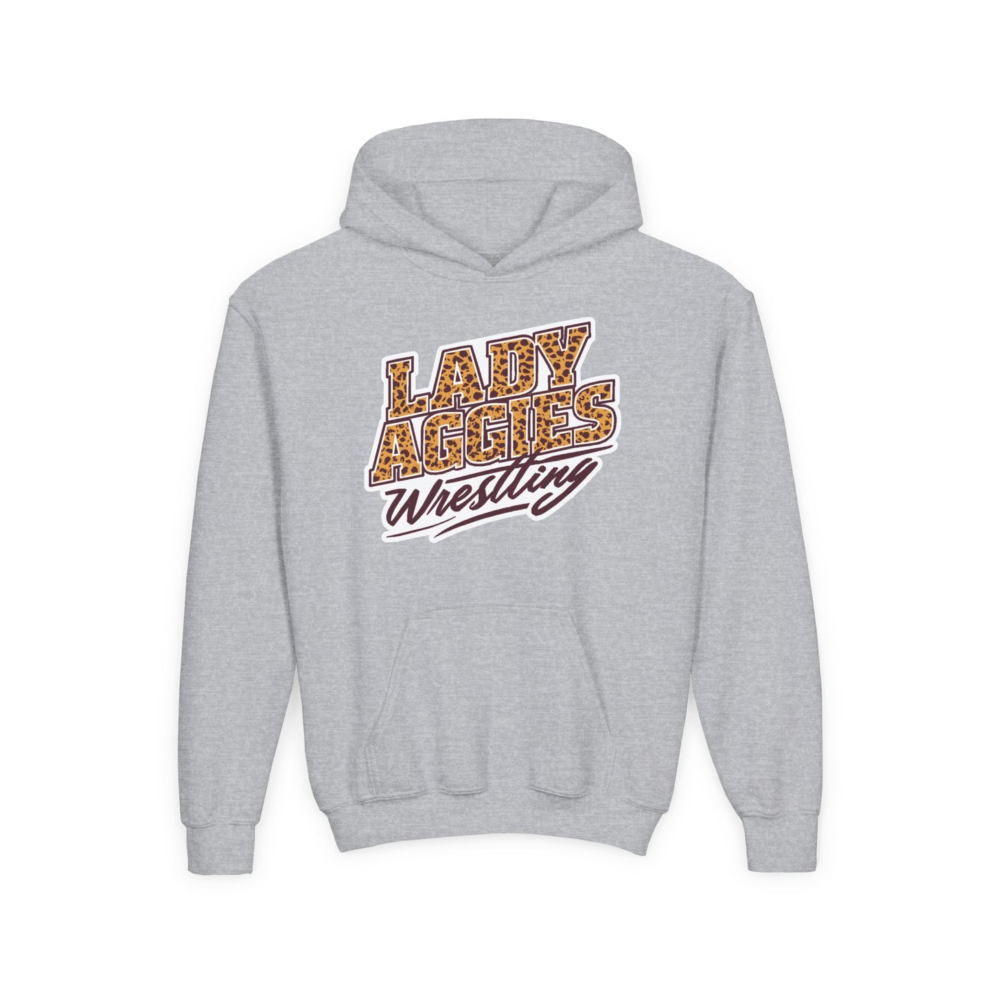 Youth Hoodie Sweatshirt \ Hamilton Aggies Wrestling \ HAWG3