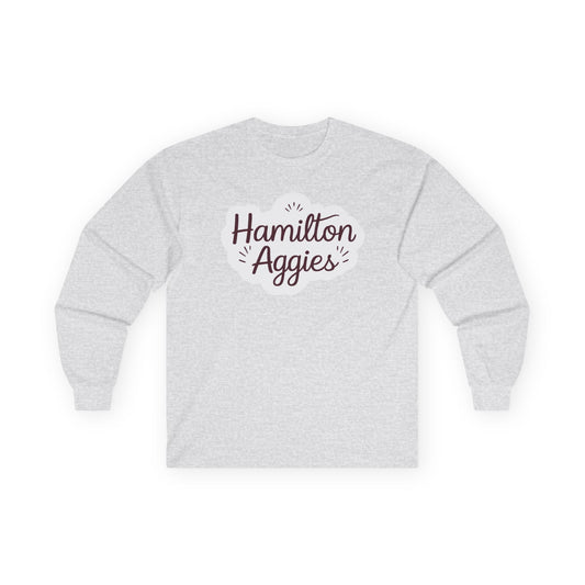 Adult Long Sleeve Tee \ Hamilton Aggies \ HAG1