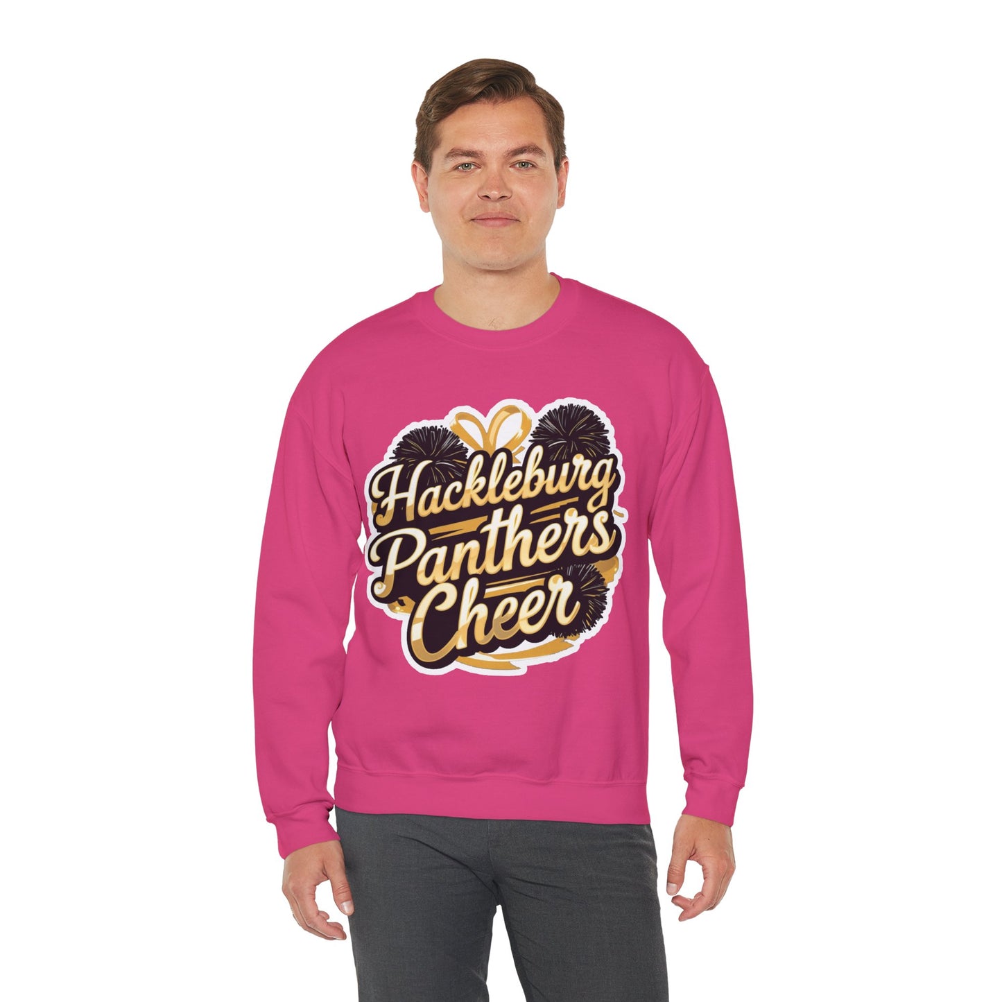 Adult Crewneck Sweatshirt \ Hackleburg Panthers Cheer \ HPC2