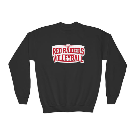 Youth Crewneck Sweatshirt \ Marion County Red Raiders Volleyball \ MCV2