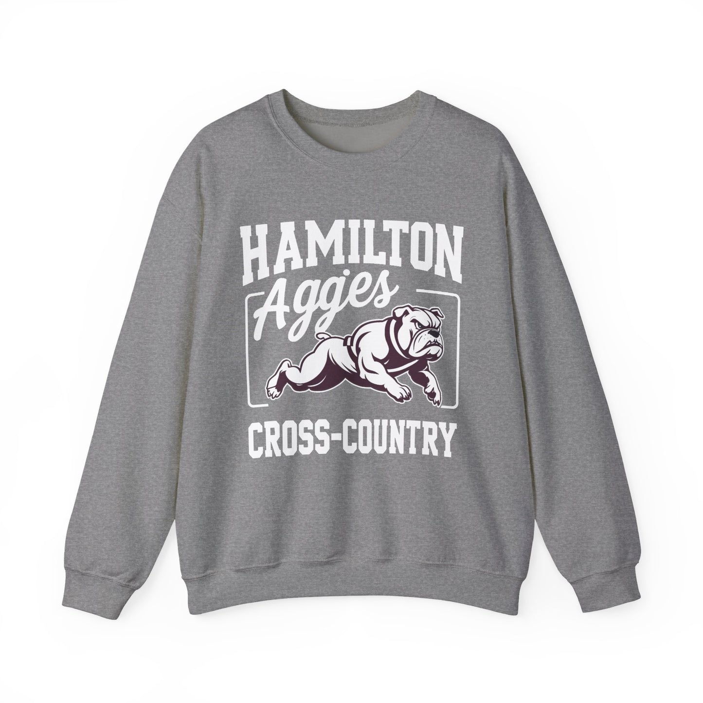 Adult Crewneck Sweatshirt \ Hamilton Aggies Cross-Country \ HCC2