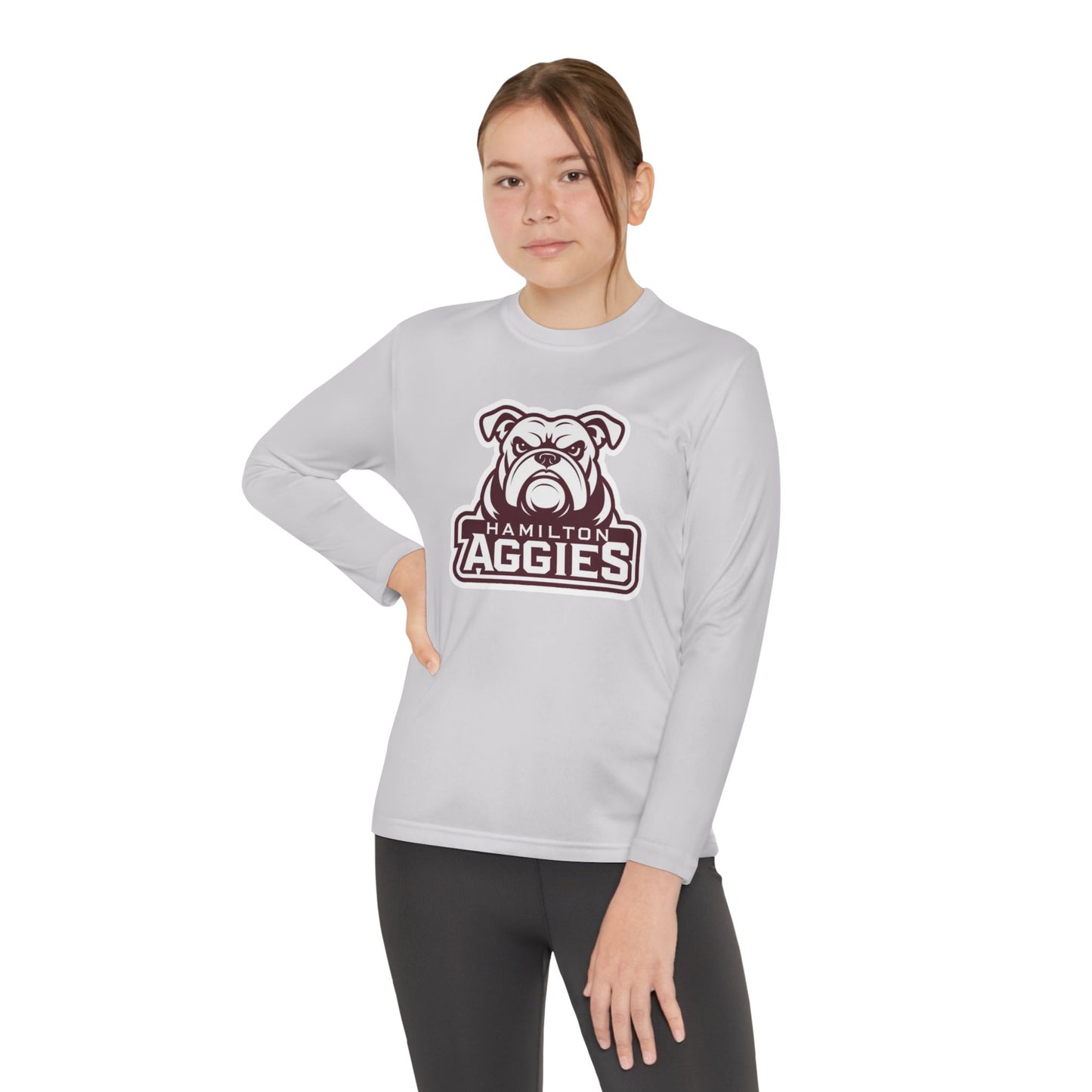 Youth Long Sleeve Tee \ Hamilton Aggies \ HA4
